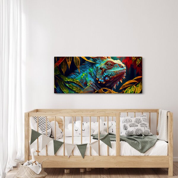 Slika - Šarena iguana (120x50 cm)