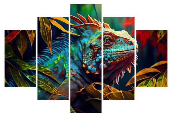 Slika - Šarena iguana (150x105 cm)