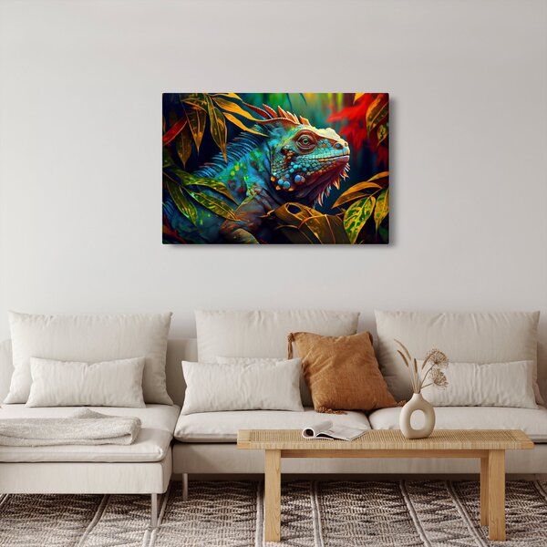 Slika - Šarena iguana (90x60 cm)
