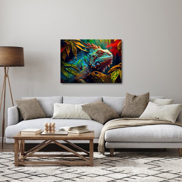 Slika - Šarena iguana (70x50 cm)