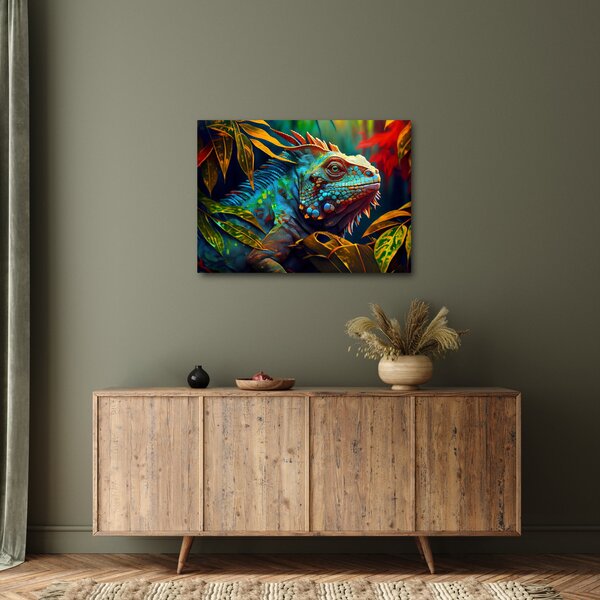 Slika - Šarena iguana (70x50 cm)