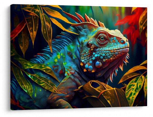 Slika - Šarena iguana (70x50 cm)