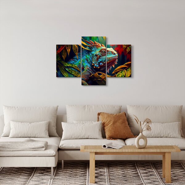 Slika - Šarena iguana (90x60 cm)