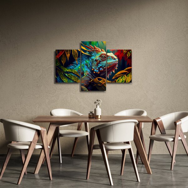 Slika - Šarena iguana (90x60 cm)