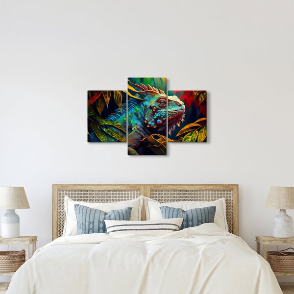 Slika - Šarena iguana (90x60 cm)