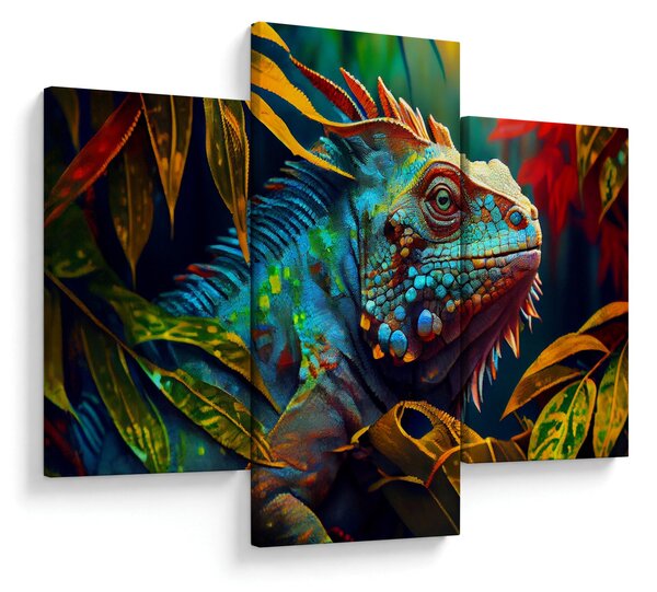 Slika - Šarena iguana (90x60 cm)