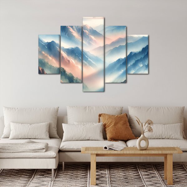 Slika - Akvarel planine (150x105 cm)