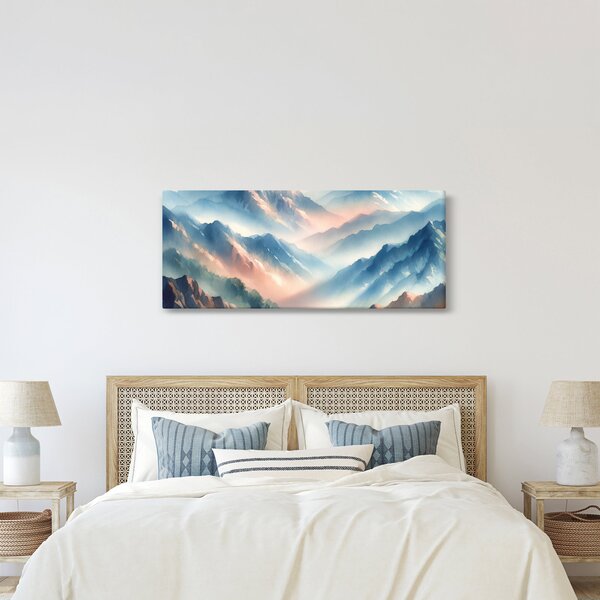 Slika - Akvarel planine (120x50 cm)