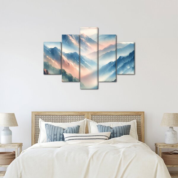 Slika - Akvarel planine (150x105 cm)