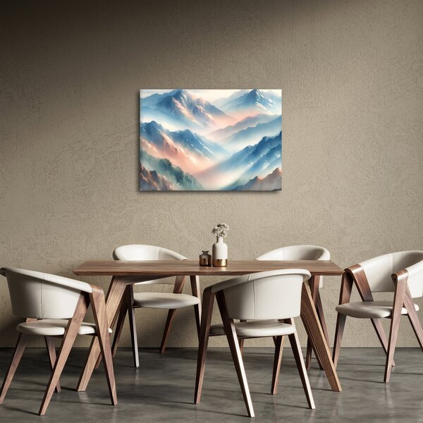 Slika - Akvarel planine (70x50 cm)