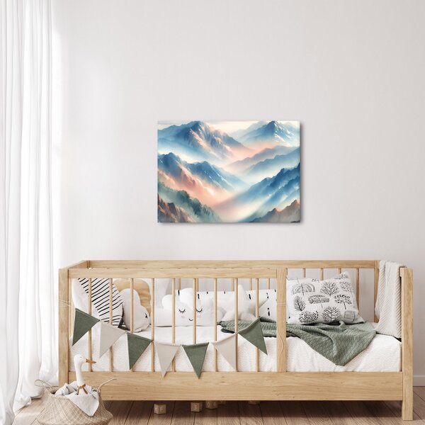 Slika - Akvarel planine (70x50 cm)