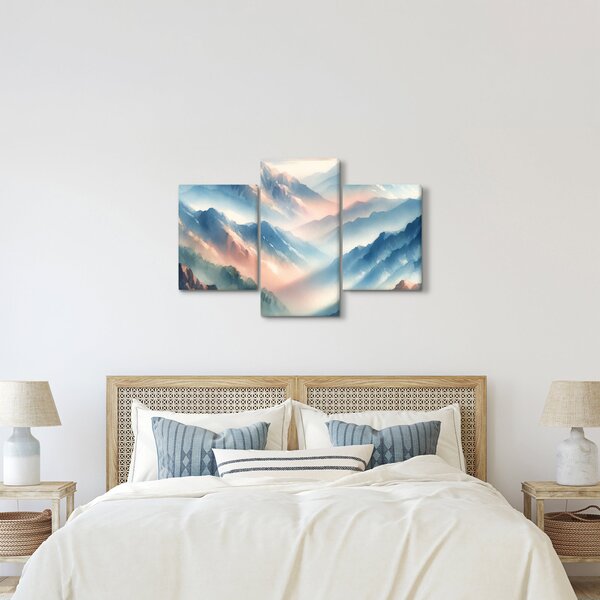 Slika - Akvarel planine (90x60 cm)