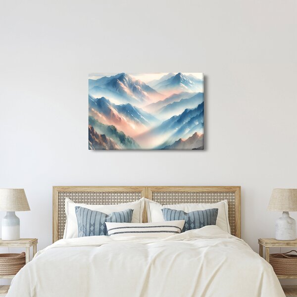Slika - Akvarel planine (90x60 cm)