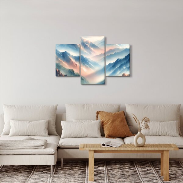 Slika - Akvarel planine (90x60 cm)