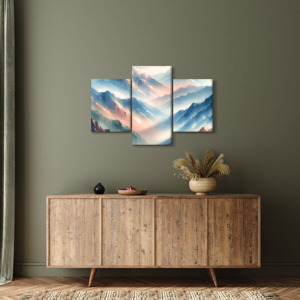 Slika - Akvarel planine (90x60 cm)