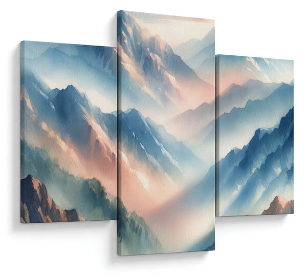 Slika - Akvarel planine (90x60 cm)