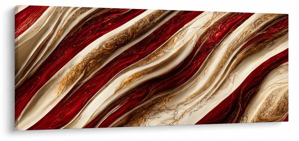 Slika - Zlatno-bijela tekstura (120x50 cm)