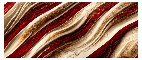 Slika - Zlatno-bijela tekstura (120x50 cm)