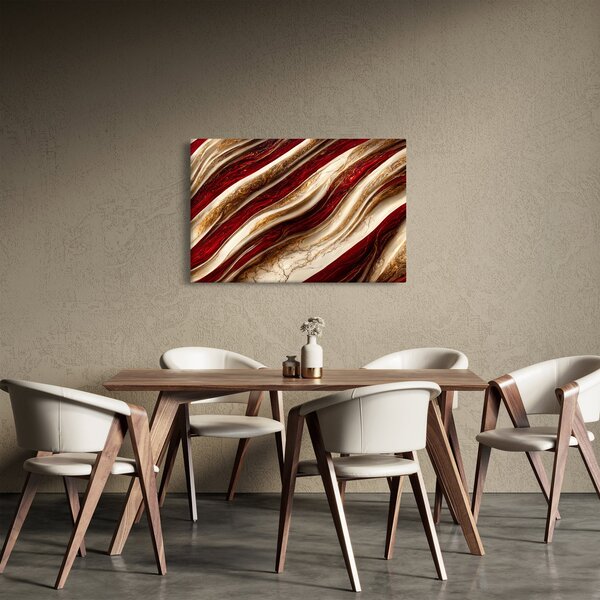 Slika - Zlatno-bijela tekstura (90x60 cm)