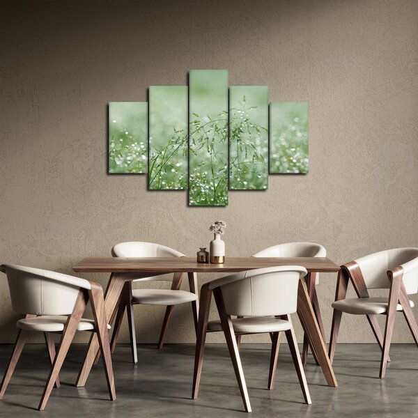 Slika - Jutarnja rosa na vlatima trave (150x105 cm)