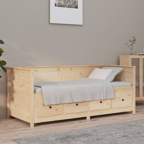 VidaXL Dnevni krevet 100 x 200 cm od masivne borovine