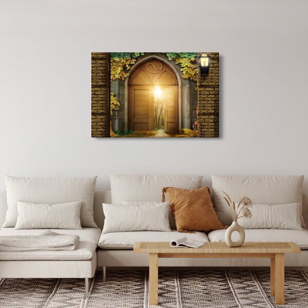 Slika - Vrata u šumi (90x60 cm)