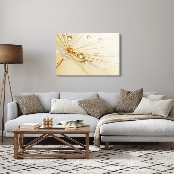 Slika - Makro fotografija maslačka (90x60 cm)