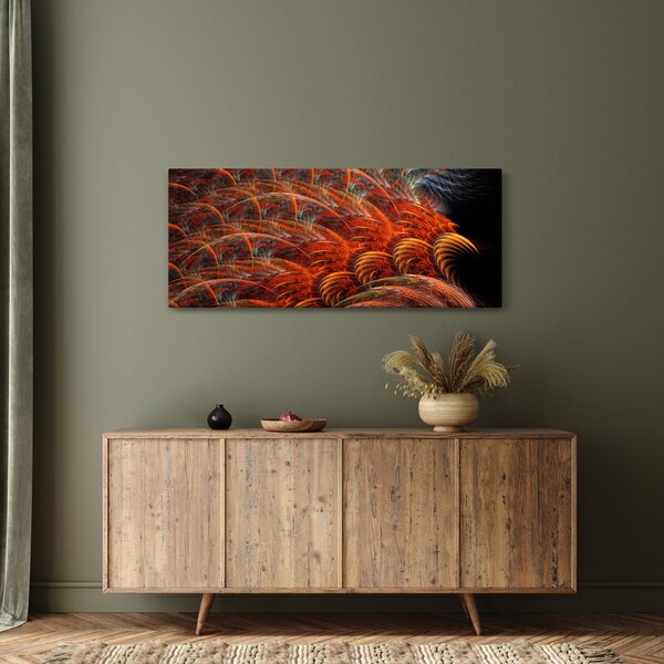 Slika - Apstraktna imitacija perja (120x50 cm)