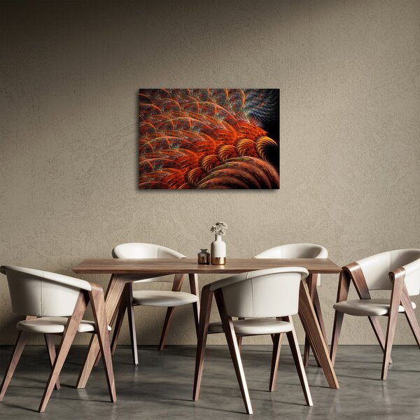 Slika - Apstraktna imitacija perja (70x50 cm)