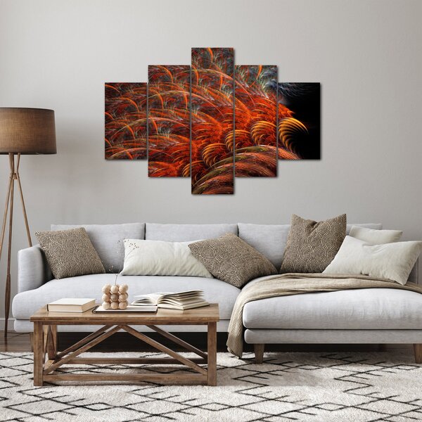 Slika - Apstraktna imitacija perja (150x105 cm)