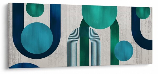 Slika - Linije i kružni oblici (120x50 cm)