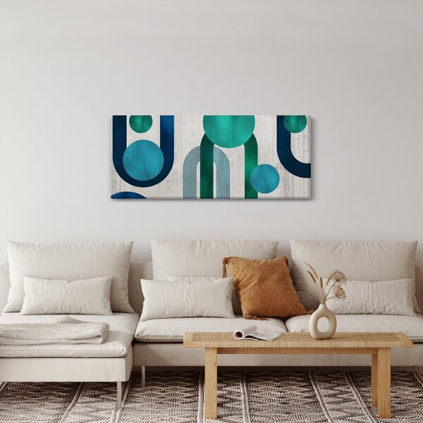 Slika - Linije i kružni oblici (120x50 cm)