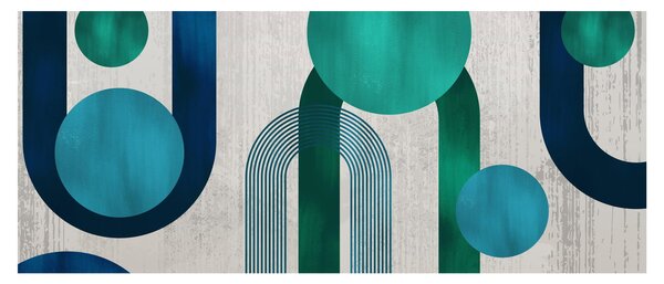 Slika - Linije i kružni oblici (120x50 cm)