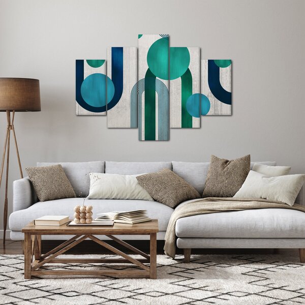 Slika - Linije i kružni oblici (150x105 cm)