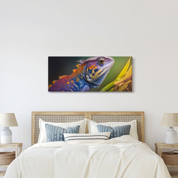 Slika - Obojena iguana (120x50 cm)