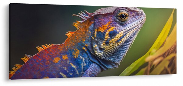 Slika - Obojena iguana (120x50 cm)