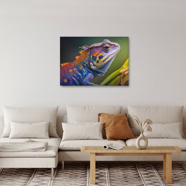 Slika - Obojena iguana (70x50 cm)
