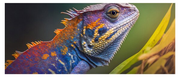 Slika - Obojena iguana (120x50 cm)