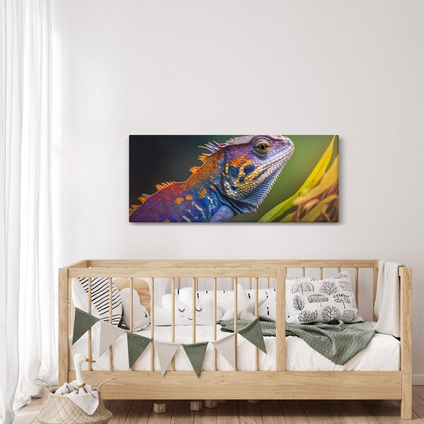 Slika - Obojena iguana (120x50 cm)