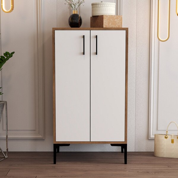 Ormar za obuću Prag - Walnut, White
