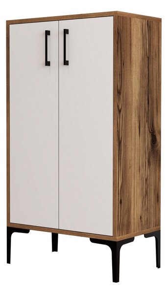 Ormar za obuću Prag - Walnut, White
