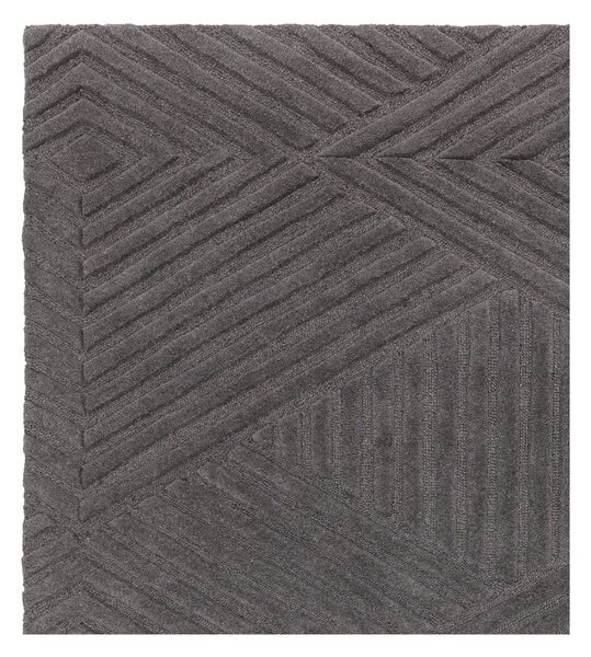 Antracitno sivi vuneni tepih 160x230 cm Hague – Asiatic Carpets