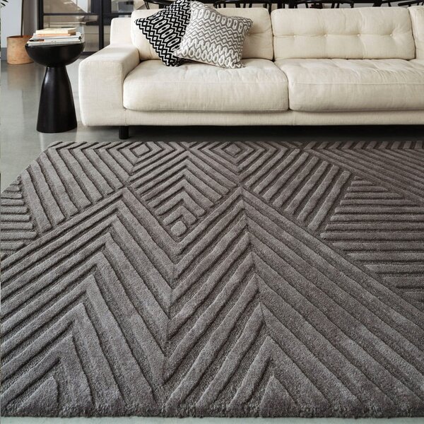 Antracitno sivi vuneni tepih 160x230 cm Hague – Asiatic Carpets