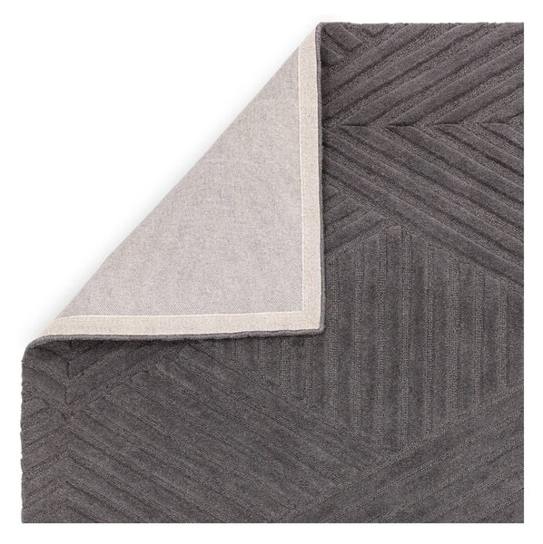 Antracitno sivi vuneni tepih 160x230 cm Hague – Asiatic Carpets