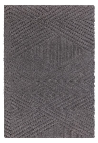 Antracitno sivi vunen tepih 120x170 cm Hague – Asiatic Carpets