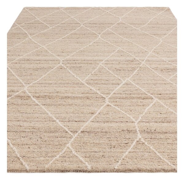 Vunen tepih u prirodnoj boji 160x230 cm Noah – Asiatic Carpets