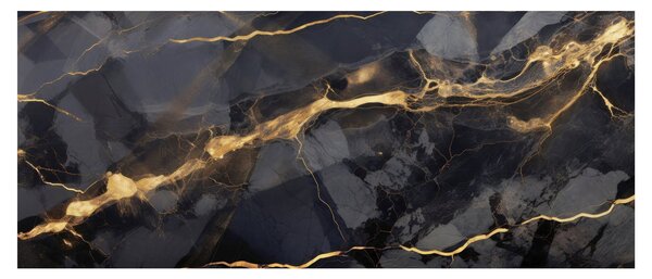 Slika - Crno - zlatni dekor (120x50 cm)