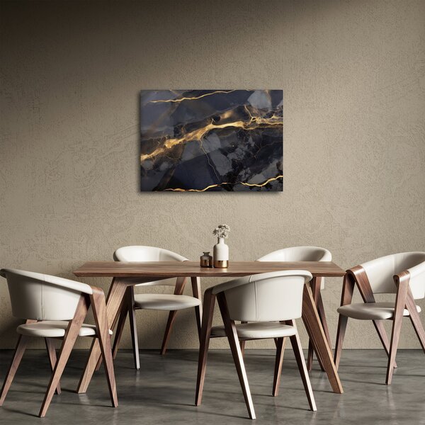 Slika - Crno - zlatni dekor (70x50 cm)