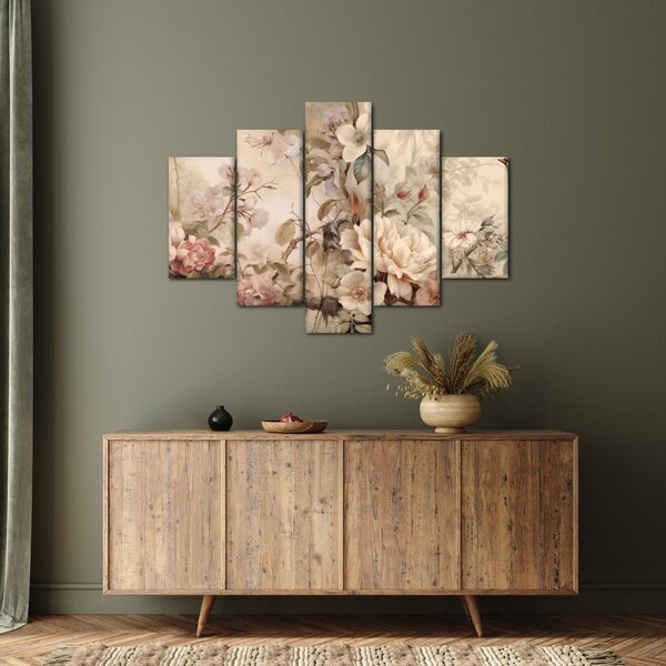 Slika - Vintage slika ptica (150x105 cm)