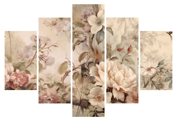 Slika - Vintage slika ptica (150x105 cm)